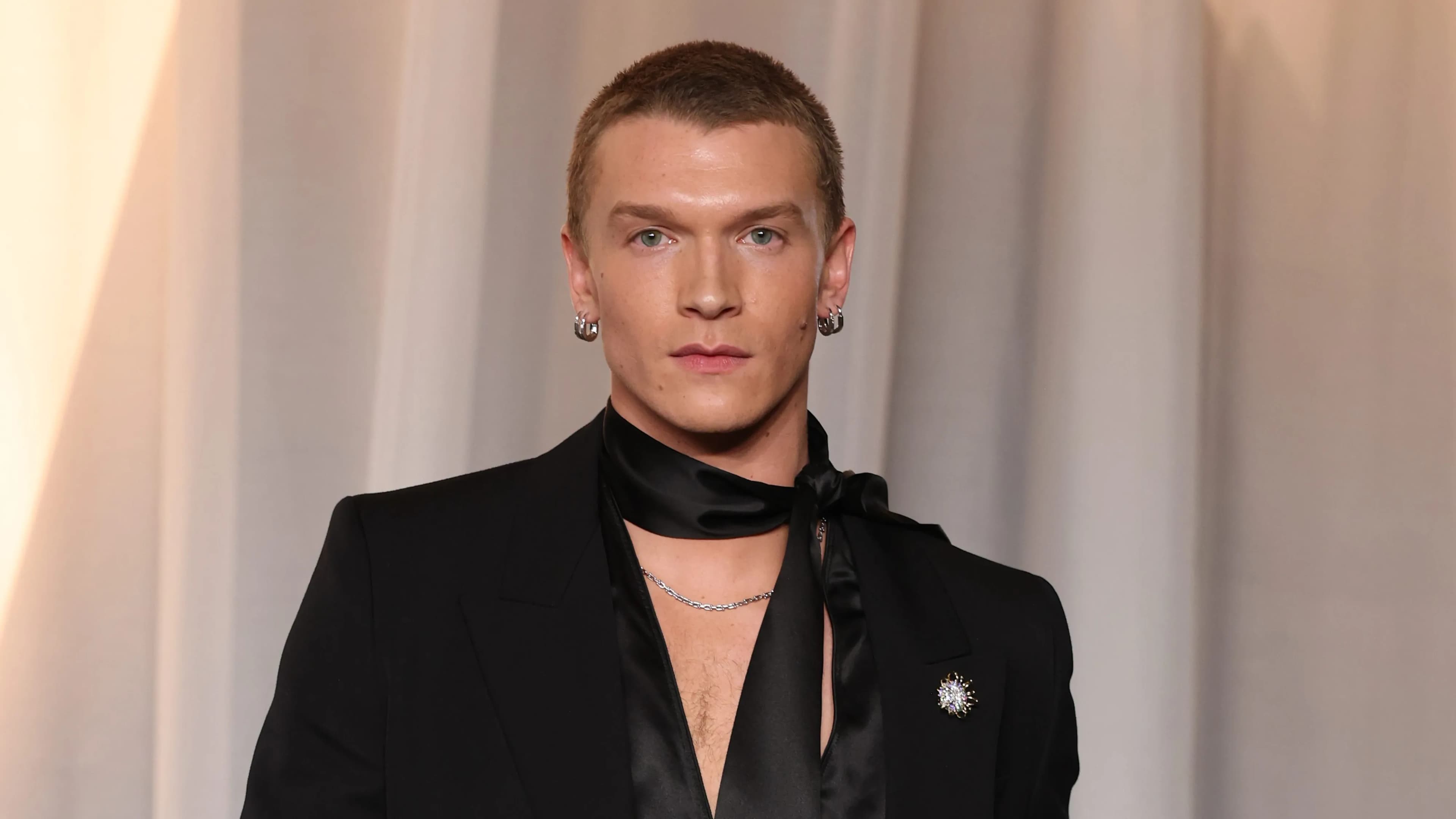 LOS ANGELES, CALIFORNIA - OCTOBER 17: Connor Storrie attends the 6th Annual Academy Museum Gala at Academy Museum of Motion Pictures on October 17, 2026 in Los Angeles, California.