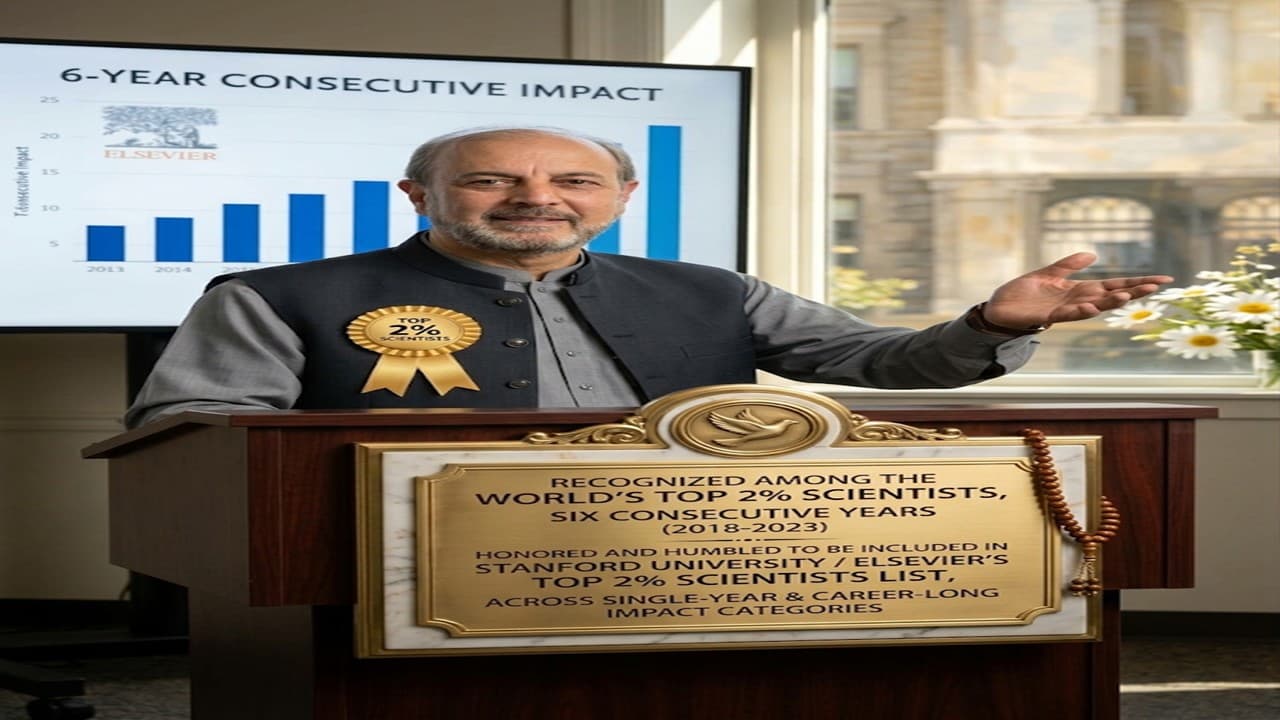 Zabta Khan Shinwari named among world’s top 2% scientists for the seventh time
