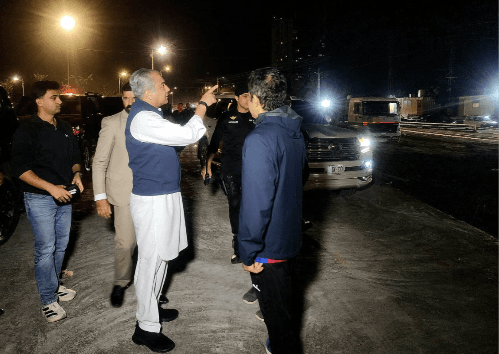 Interior Minister Mohsin Naqvi reviews Kashmir Chowk Underpass construction progress