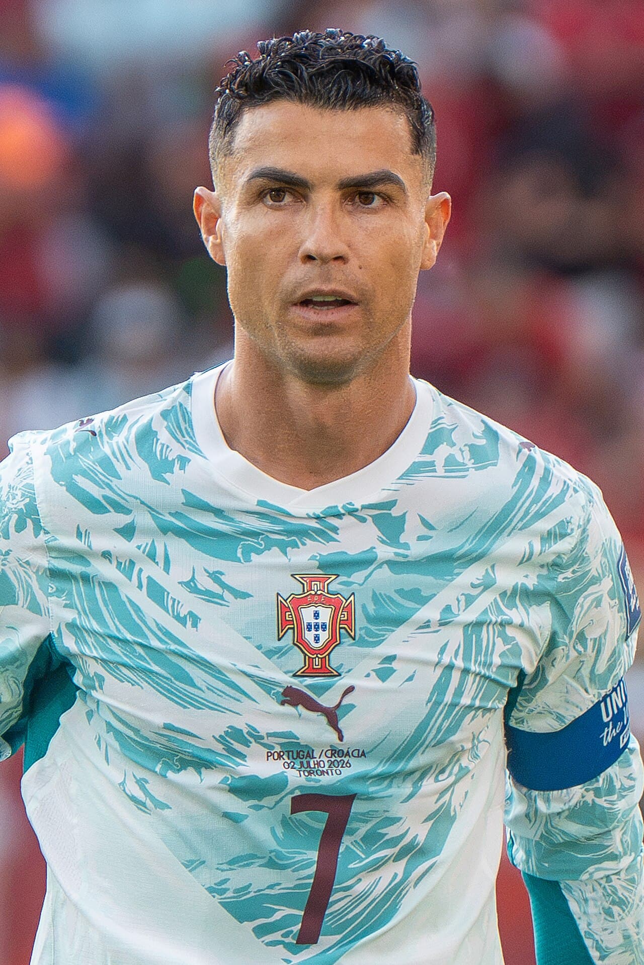 FILE – Cristiano Ronaldo during Croatia v Portugal on 2 July 2026 at the 2026 FIFA World Cup, 2 July 2026