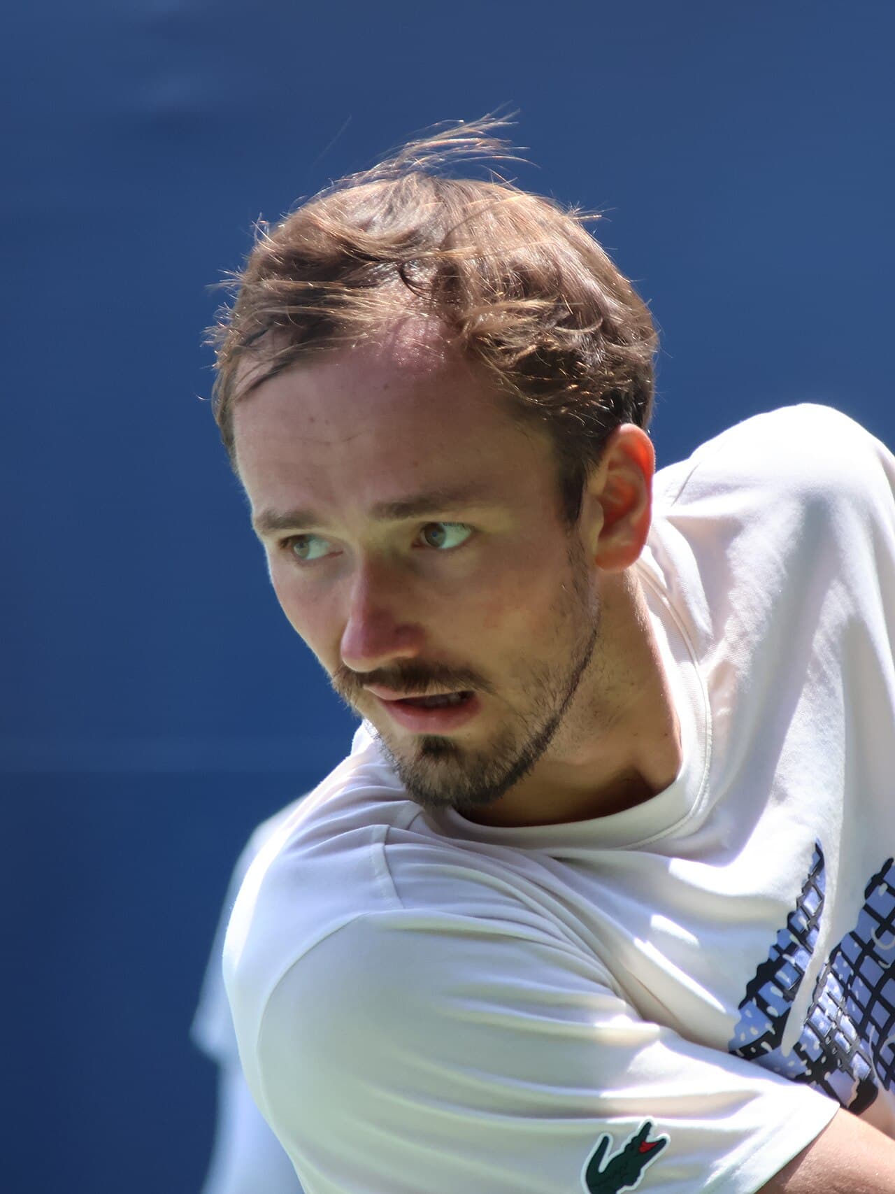 FILE – Daniil Medvedev at practice at the 2025 Washington Open, 21 July 2025