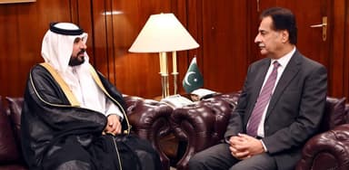 Sardar Ayaz Sadiq meets new Saudi Ambassador Dr Rajeh bin Tami Albugami