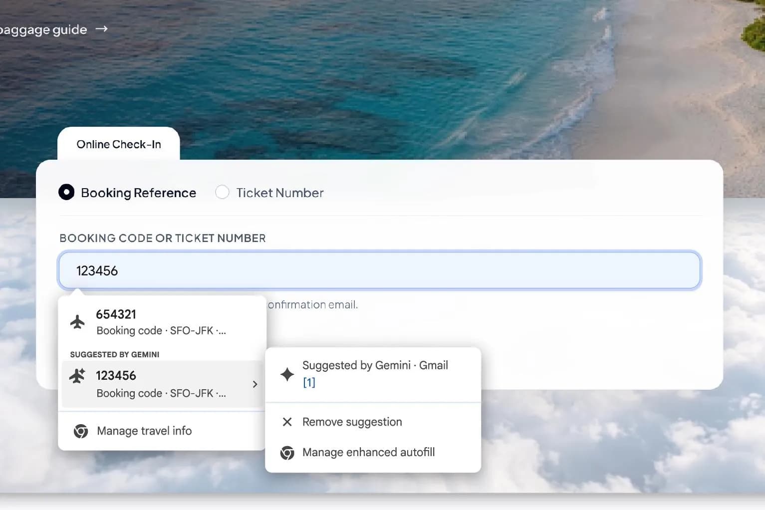 Chrome can suggest details automatically pulled from your Gmail account so you can complete forms without constantly hopping between browser tabs.