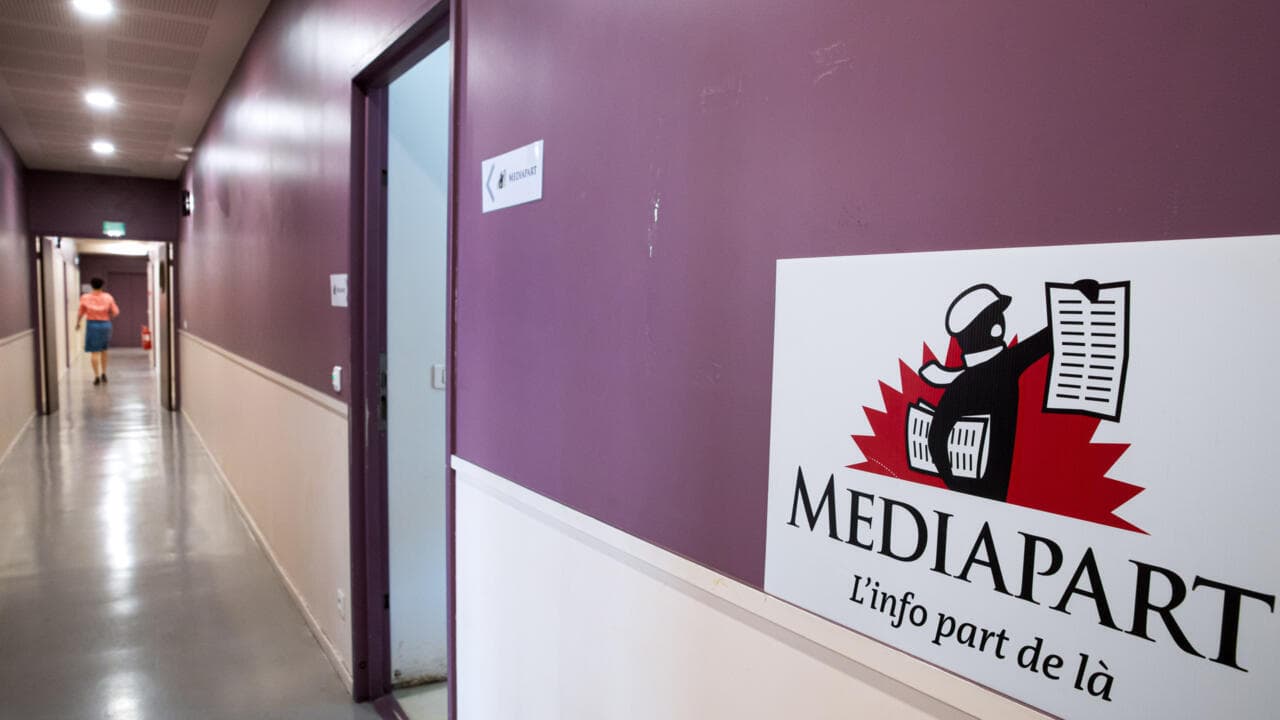 The news site Mediapart finds itself once again at the center of the political fray © JOEL SAGET, AFP