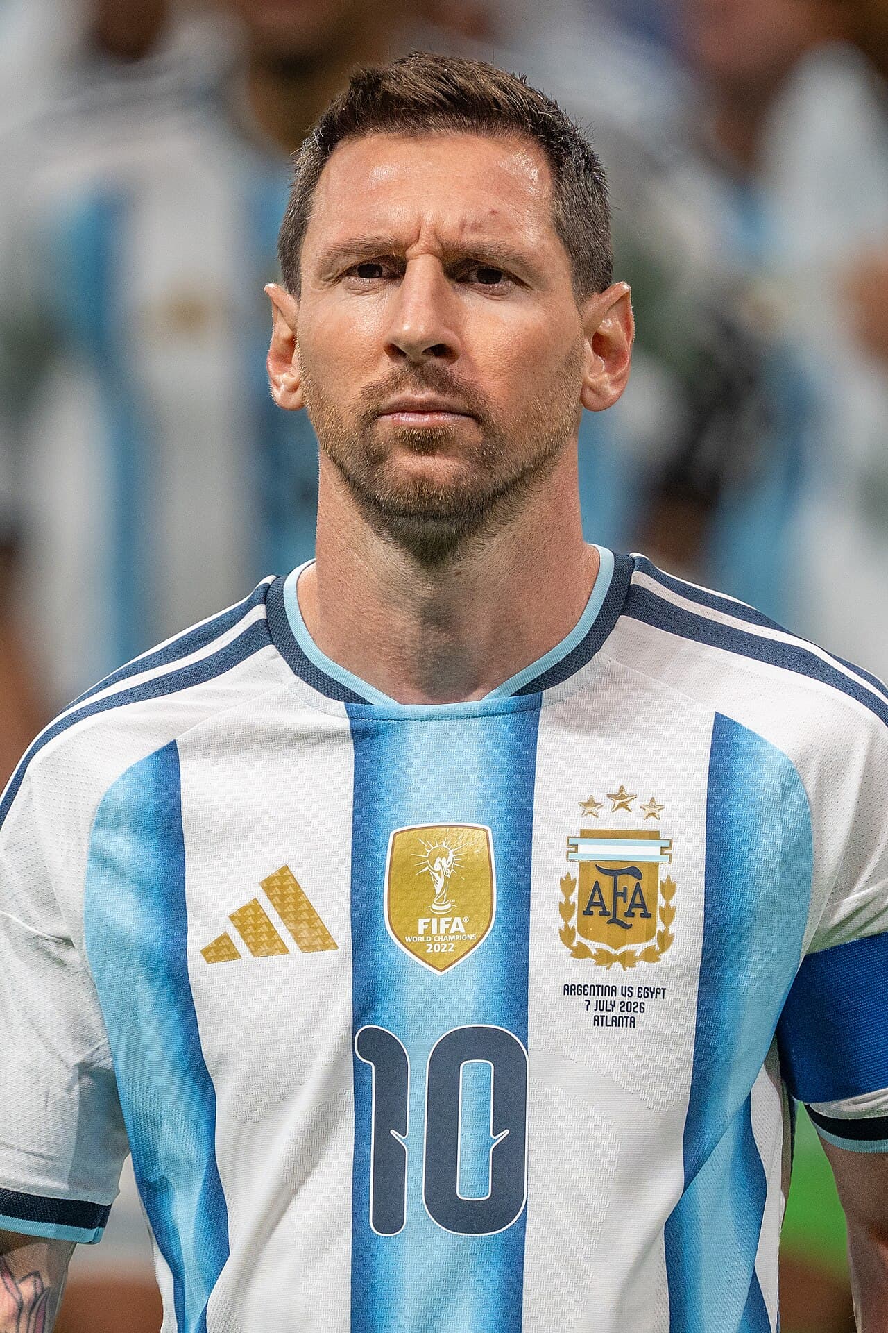 FILE – Lionel Messi during Argentina v Egypt at the 2026 FIFA World Cup, 2026