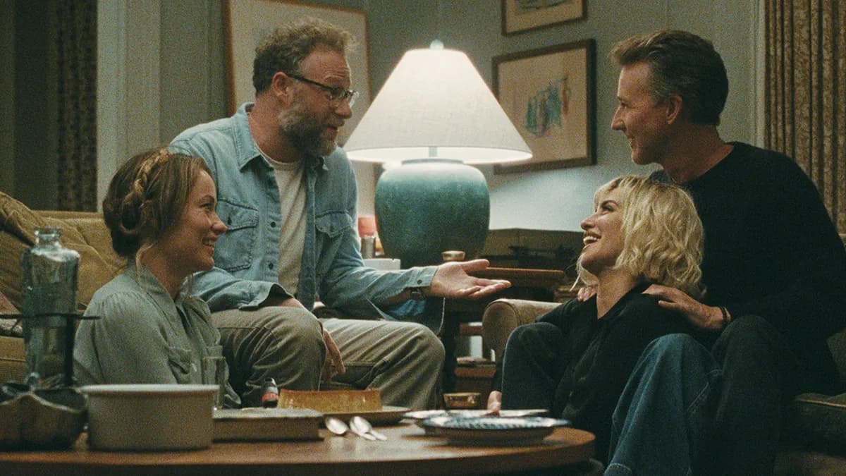 Olivia Wilde, Seth Rogen, Penélope Cruz and Edward Norton appear in The Invite by Olivia Wilde, an official selection of the 2026 Sundance Film Festival.