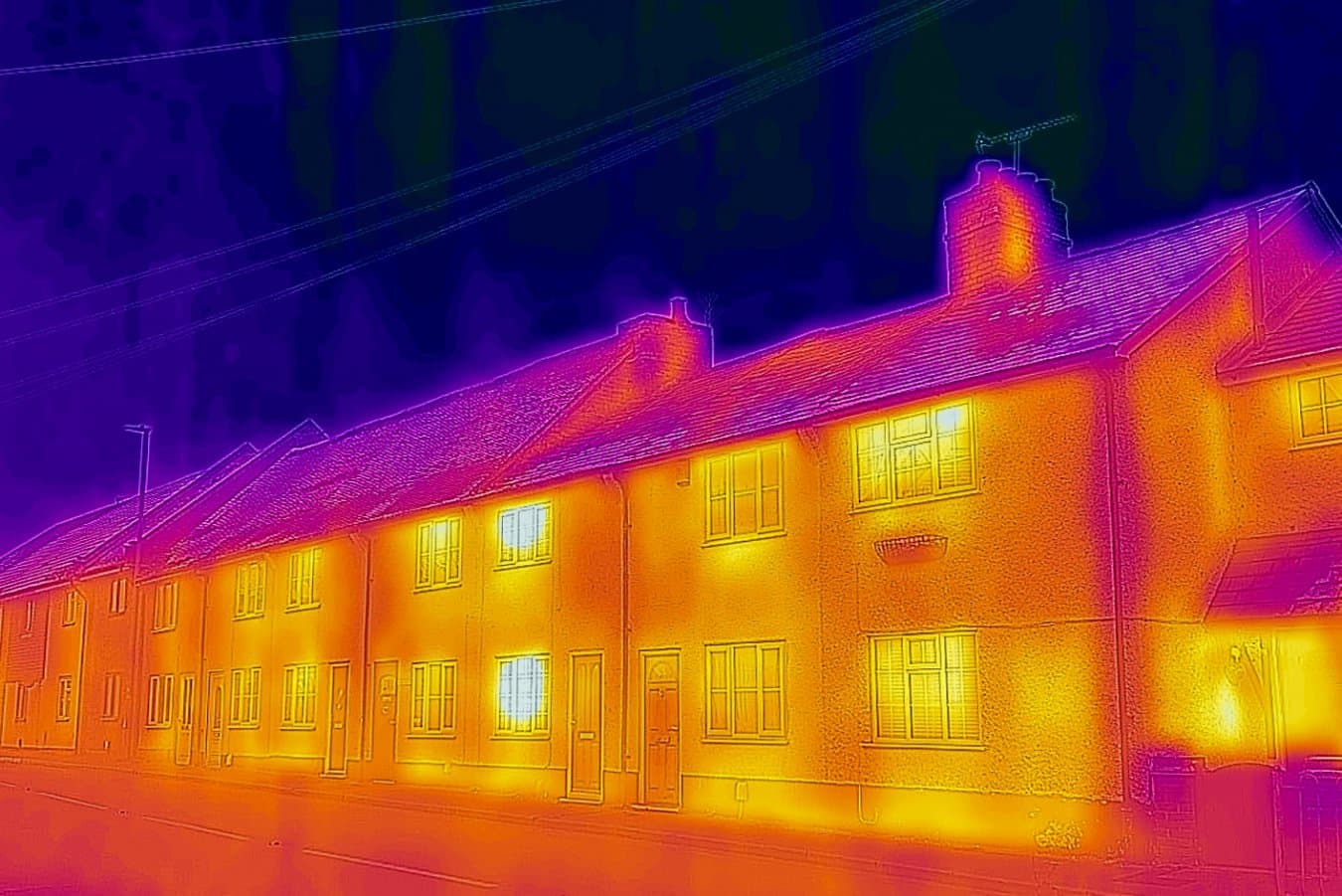 Poorly insulated homes emit a lot of heat as thermostats get cranked up over winter