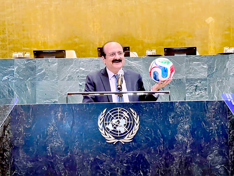 PM’s Youth Programme Chairman Addresses UN on Football and Youth Mental Health PM’s Youth Programme Chairman Addresses UN on Football and Youth Mental Health