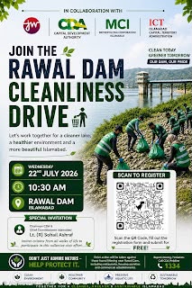 CDA, MCI and Jazz World to Organize Rawal Dam Cleanliness Drive CDA, MCI and Jazz World to Organize Rawal Dam Cleanliness Drive