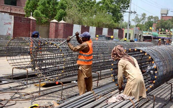 Labourers Engaged in Metro Project Construction Labourers Engaged in Metro Project Construction