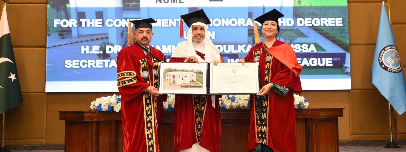 NUML Honors MWL Secretary General Dr Al-Issa with PhD NUML Honors MWL Secretary General Dr Al-Issa with PhD