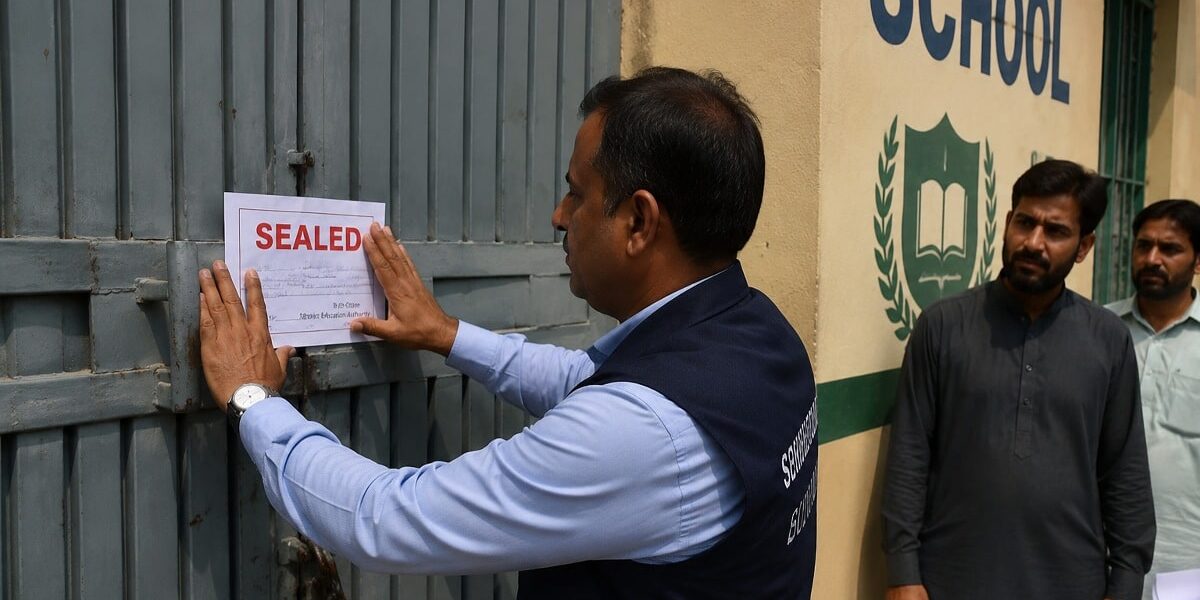 Punjab Government Seals Hundreds of Unregistered Private Schools in Lahore Punjab Government Seals Hundreds of Unregistered Private Schools in Lahore