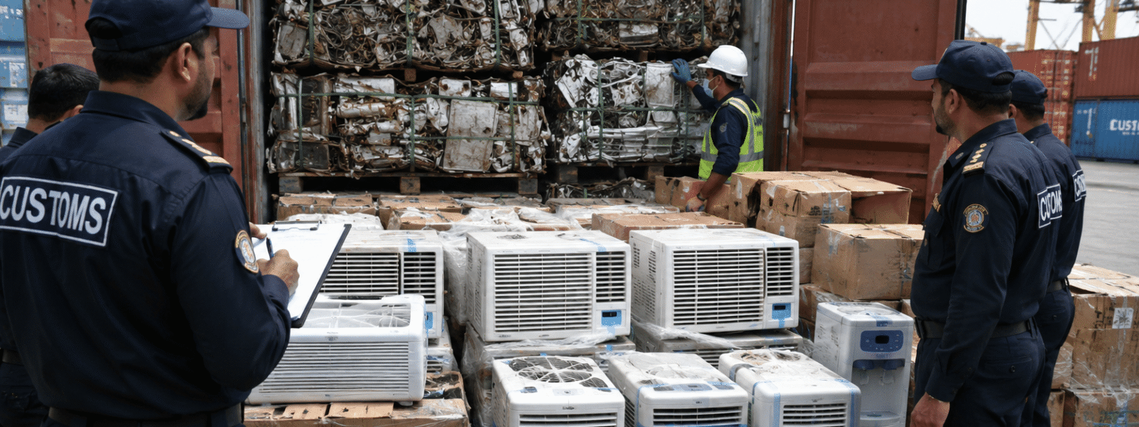Customs Seizes Nearly 900 Air Conditioners Hidden in Scrap Customs Seizes Nearly 900 Air Conditioners Hidden in Scrap