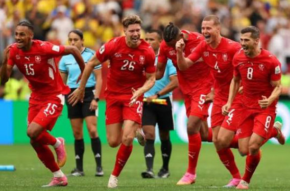 Swiss team advances to World Cup quarterfinals after penalty shootout win over Colombia Swiss team advances to World Cup quarterfinals after penalty shootout win over Colombia