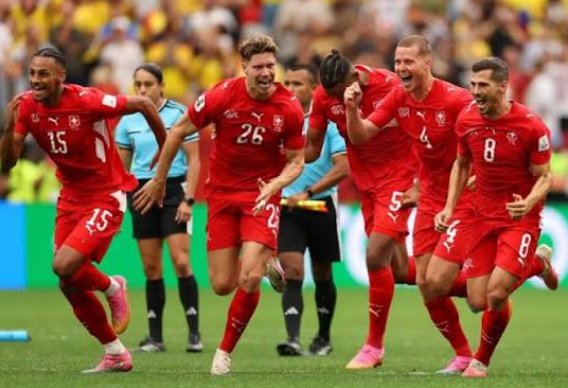 Swiss team advances to World Cup quarterfinals after penalty shootout win over Colombia