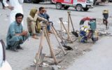 Labourers Wait Along Roadside for Work in Federal Capital