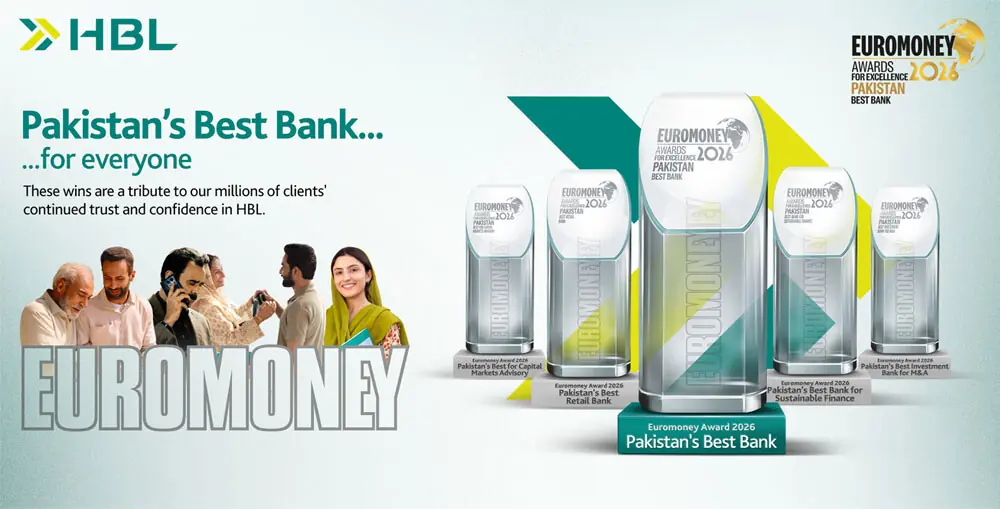 HBL crowned Pakistan’s Best Bank 2026 by Euromoney HBL crowned Pakistan’s Best Bank 2026 by Euromoney