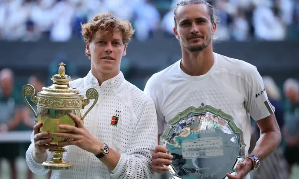 Zverev climbs to second in ATP rankings after Wimbledon final Zverev climbs to second in ATP rankings after Wimbledon final