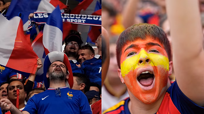 French and Spanish fans fill Texas streets ahead of World Cup semi-final French and Spanish fans fill Texas streets ahead of World Cup semi-final