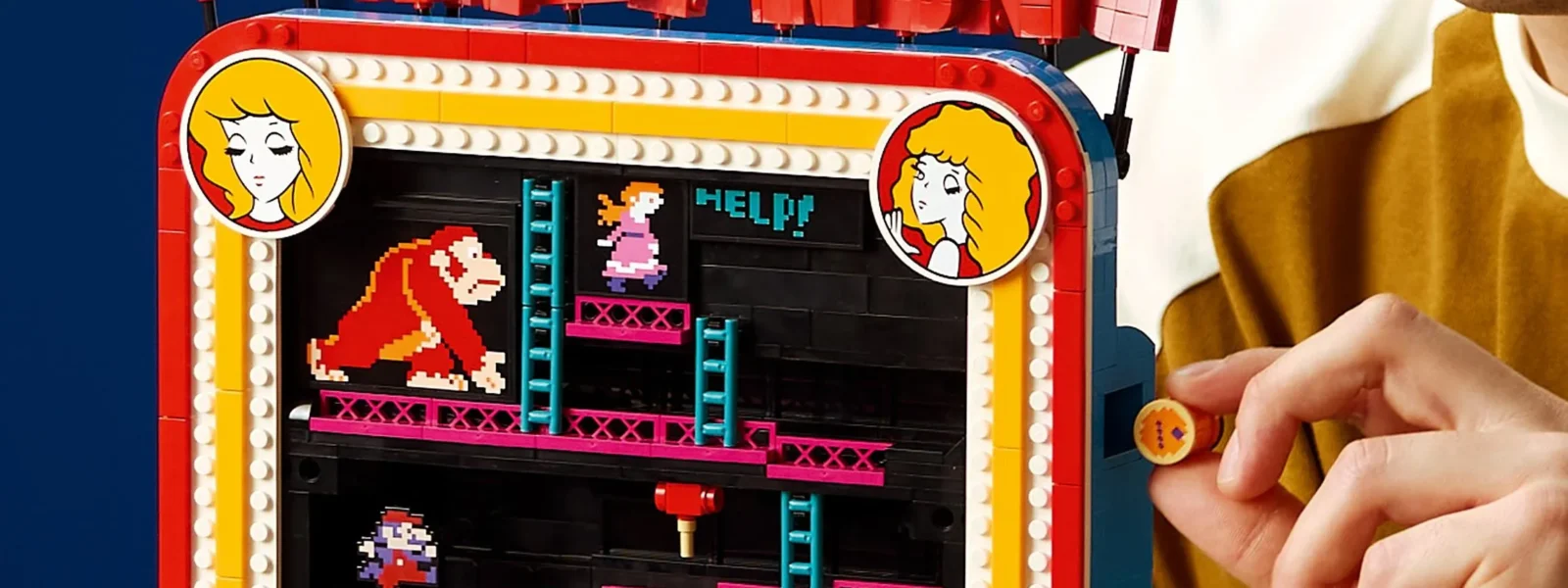 Lego releases Donkey Kong arcade machine with functional game