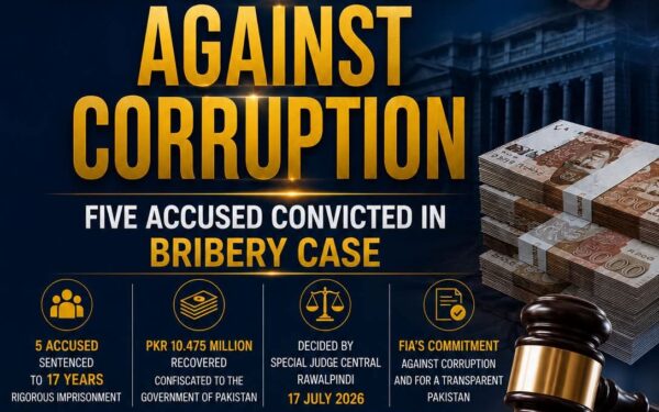 FIA Secures Heavy Sentences for Bribery Convicts in IESCO Case FIA Secures Heavy Sentences for Bribery Convicts in IESCO Case