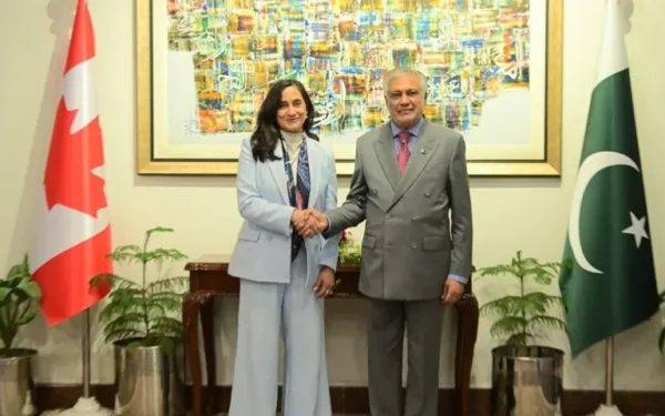 Pakistan Welcomes Canadian FM for Historic Visit Pakistan Welcomes Canadian FM for Historic Visit