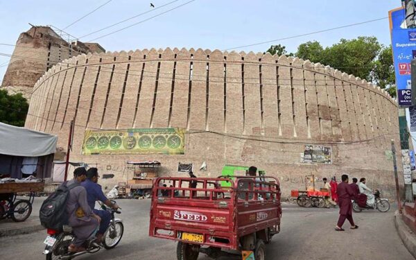 Vehicles Continue Routine Traffic at Historic Pukka Fort Vehicles Continue Routine Traffic at Historic Pukka Fort