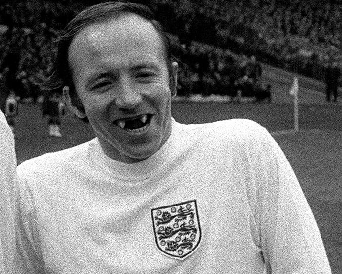 Nobby Stiles died from brain condition linked to heading footballs Nobby Stiles died from brain condition linked to heading footballs