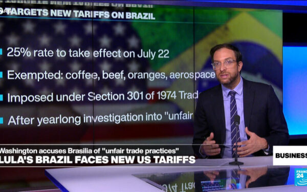 US imposes 25% tariff on Brazilian imports citing unfair trade practices US imposes 25% tariff on Brazilian imports citing unfair trade practices