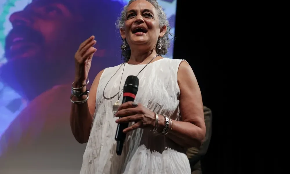 Arundhati Roy discusses Beatles, AI in London Indian Film Festival