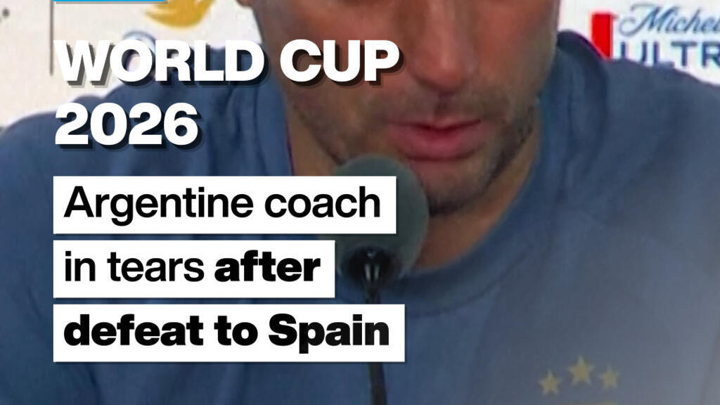 Argentina coach in tears after Spain's World Cup victory Argentina coach in tears after Spain's World Cup victory