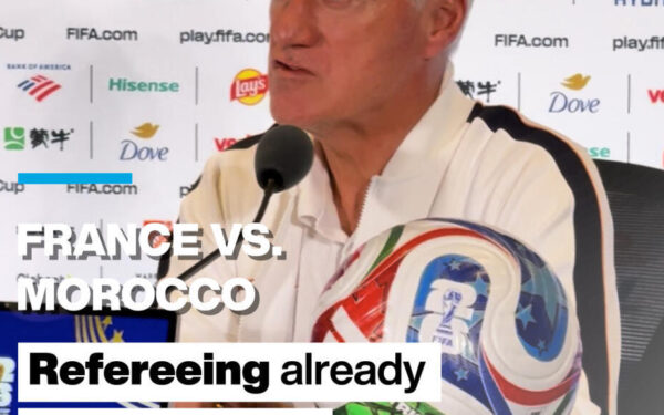 Deschamps dismisses debate over World Cup referee Deschamps dismisses debate over World Cup referee