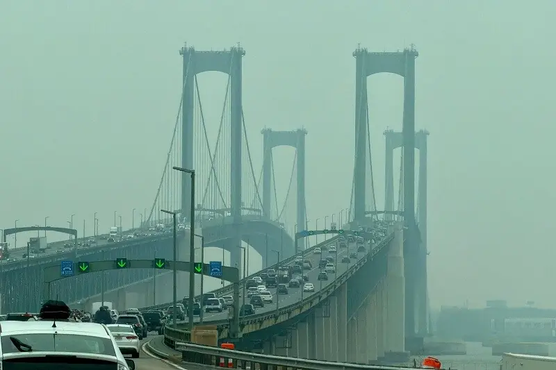 World Cup final venue shrouded in wildfire smoke World Cup final venue shrouded in wildfire smoke