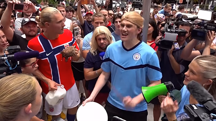 Haaland look-alike contest attracts Miami crowds