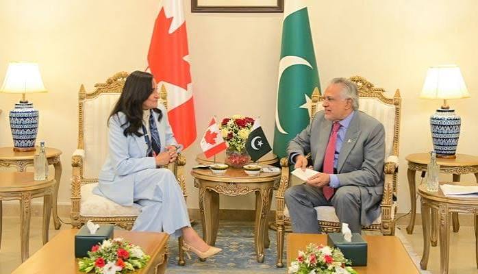 DPM Dar and Canadian FM Anand Reaffirm Mutual Partnership Commitment DPM Dar and Canadian FM Anand Reaffirm Mutual Partnership Commitment