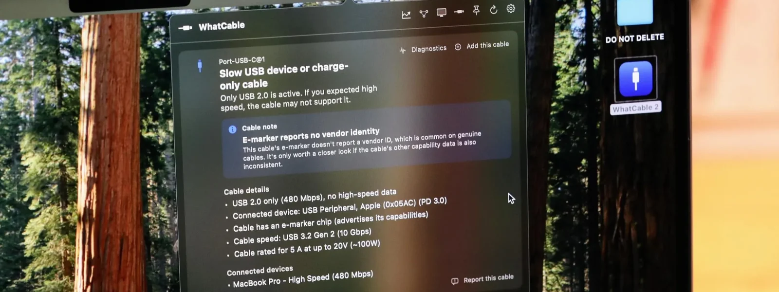 Free Mac App Identifies USB-C Cable Quality
