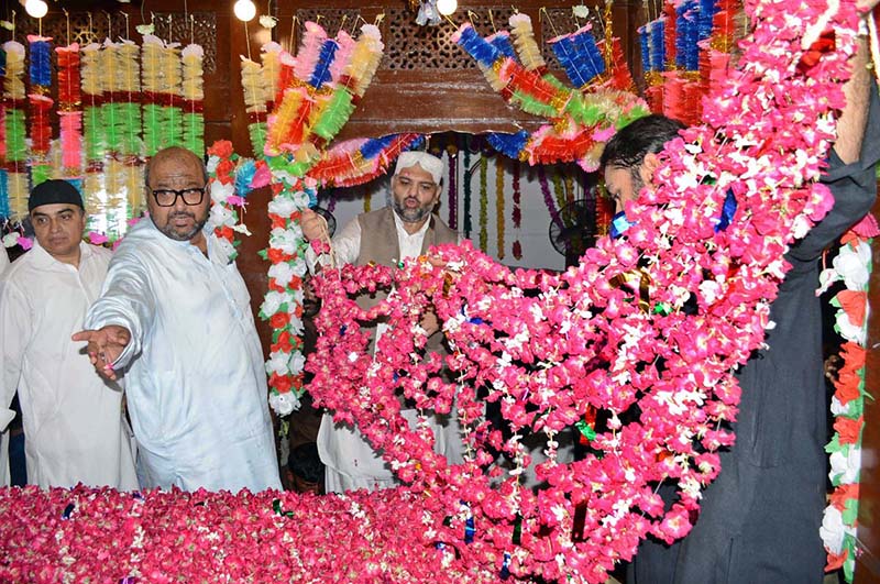 Shrine Caretaker Lays Wreath to Mark Urs Celebrations Shrine Caretaker Lays Wreath to Mark Urs Celebrations