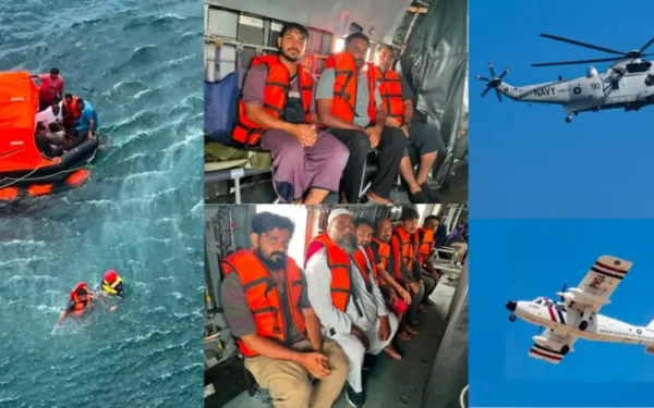 Pakistan Navy Rescues 20 Crew Members from Sinking Cargo Dhow
