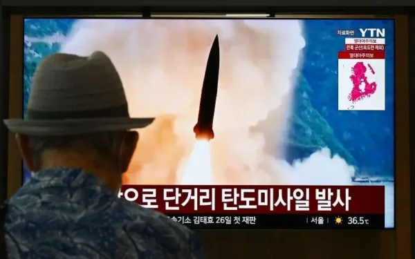 North Korea Launches Ballistic Missile Over Sea of Japan North Korea Launches Ballistic Missile Over Sea of Japan
