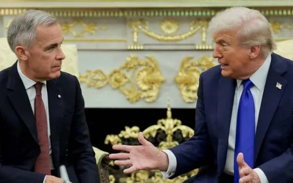 Trump and Carney agree temporary pause on tariffs Trump and Carney agree temporary pause on tariffs