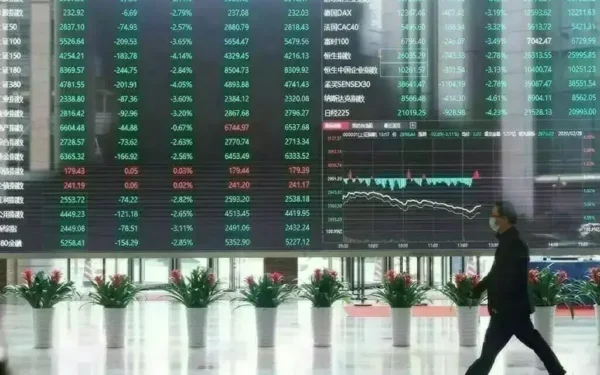 China stocks decline amid AI market turbulence