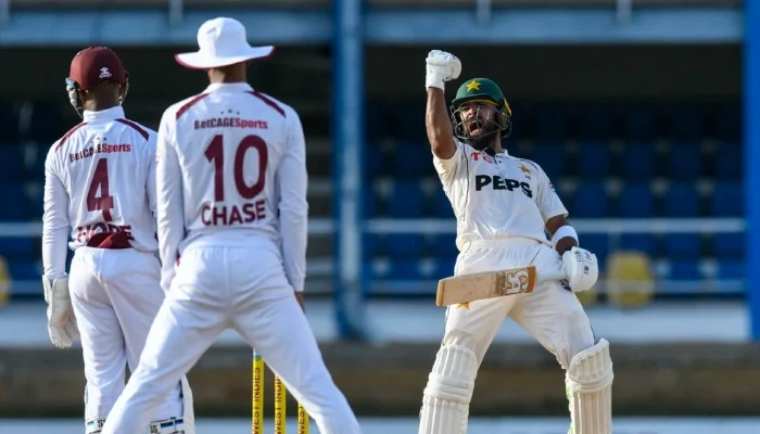 Shafique's century propels Pakistan closer to West Indies Test victory