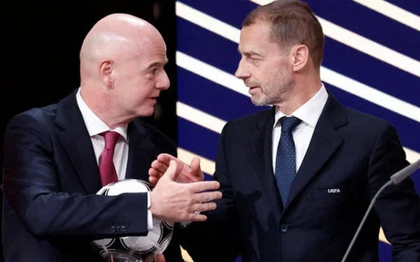 Uefa chief Ceferin criticizes Fifa president Infantino Uefa chief Ceferin criticizes Fifa president Infantino