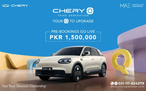 Chery Q Electric Car Bookings Open at PKR 1.5 Million Chery Q Electric Car Bookings Open at PKR 1.5 Million