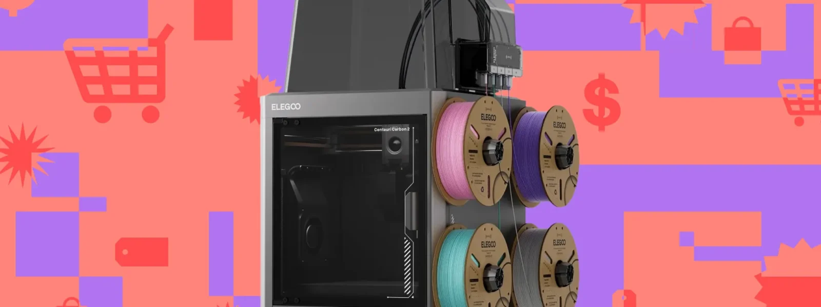 Elegoo Centauri Carbon 2 3D Printer on Sale for 9 Elegoo Centauri Carbon 2 3D Printer on Sale for 9