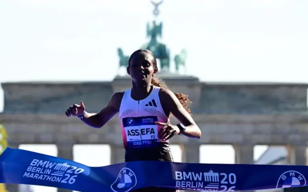 Ethiopia’s Tigst Assefa narrowly misses women’s world record at Berlin Marathon