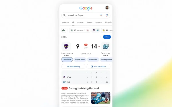 Google enhances search with live NFL updates Google enhances search with live NFL updates