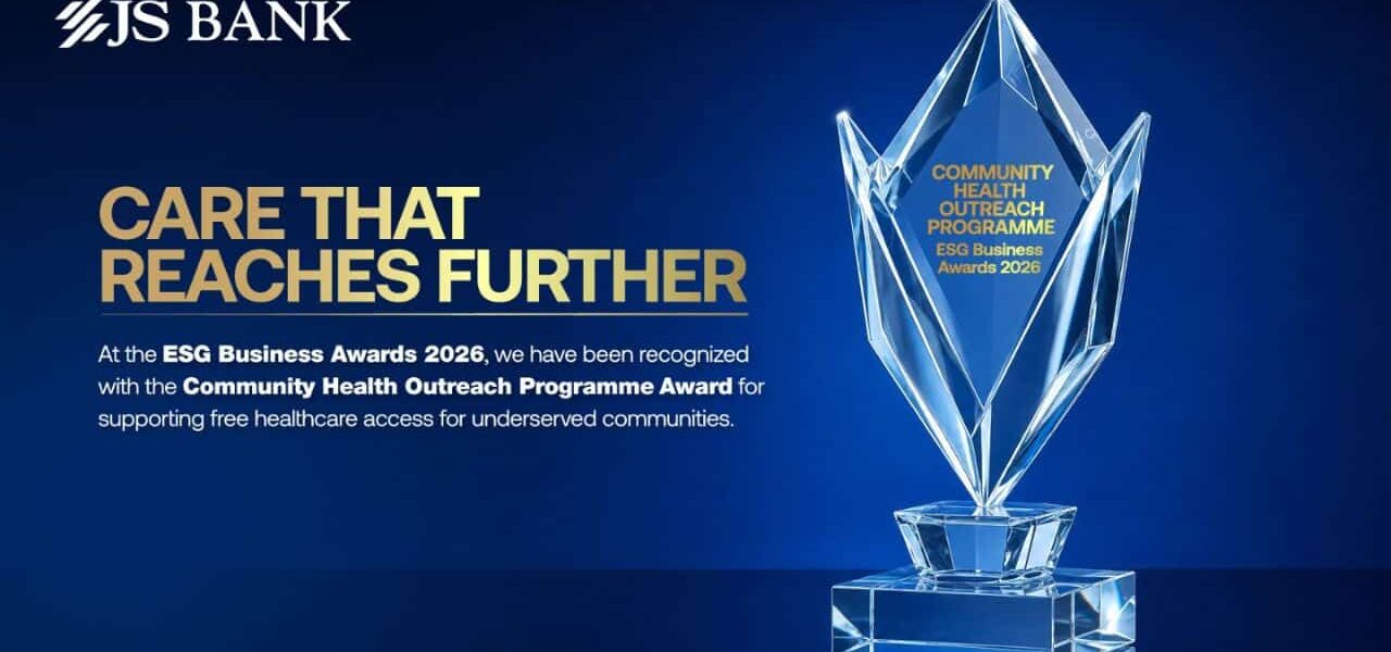 JS Bank Receives ESG Award for Community Health Outreach Programme