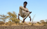 Indian Man Performs Stunning Balancing Stunt Indian Man Performs Stunning Balancing Stunt