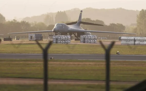 British police arrest five men near US air base